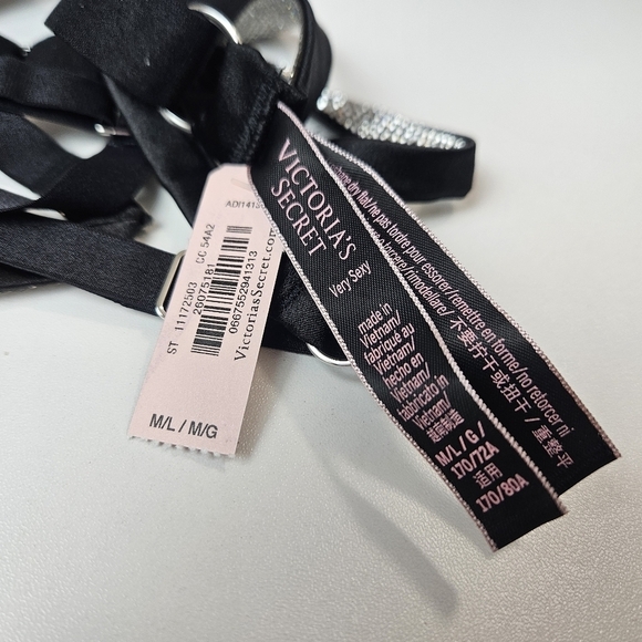 Victorias secret very sexy collection garter rhinestone - Picture 7 of 10